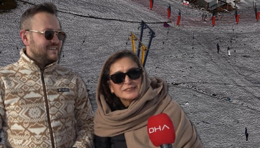 Beklenen kar yağmadı Beyaz cennette gecikme oldu, eli kulağındadır