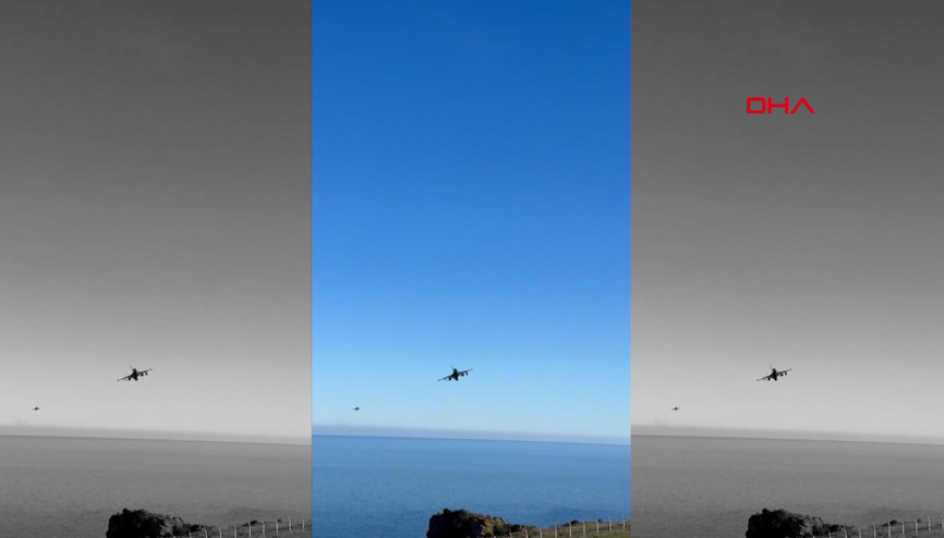 F-16dan atılan ASELSAN KGK-84 Kanatlı Güdüm Kiti hedefi tam isabetle vurdu