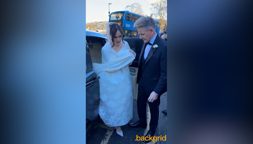 Ünlü şef kızını evlendirdi: Karlar prensesi gibi gelin oldu