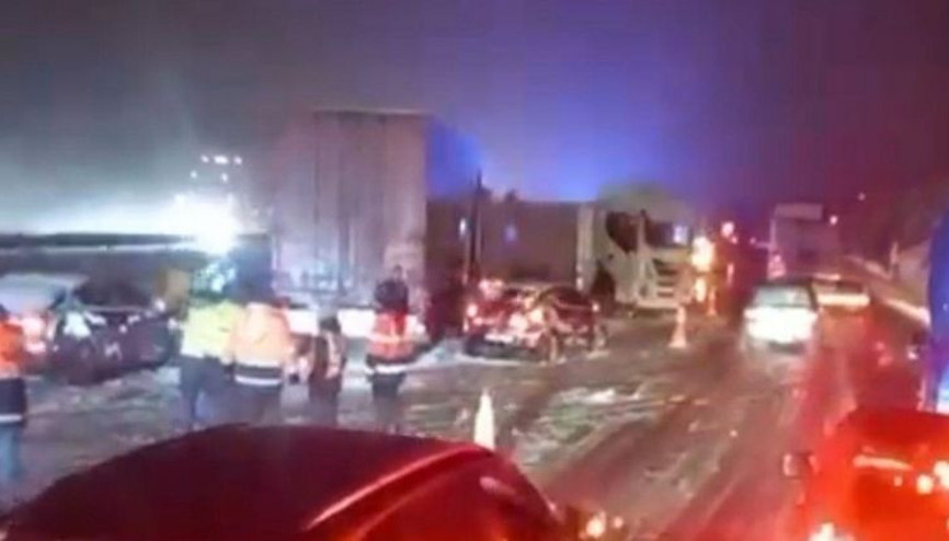 Bolu Dağı Tüneli çıkışında zincirleme kaza