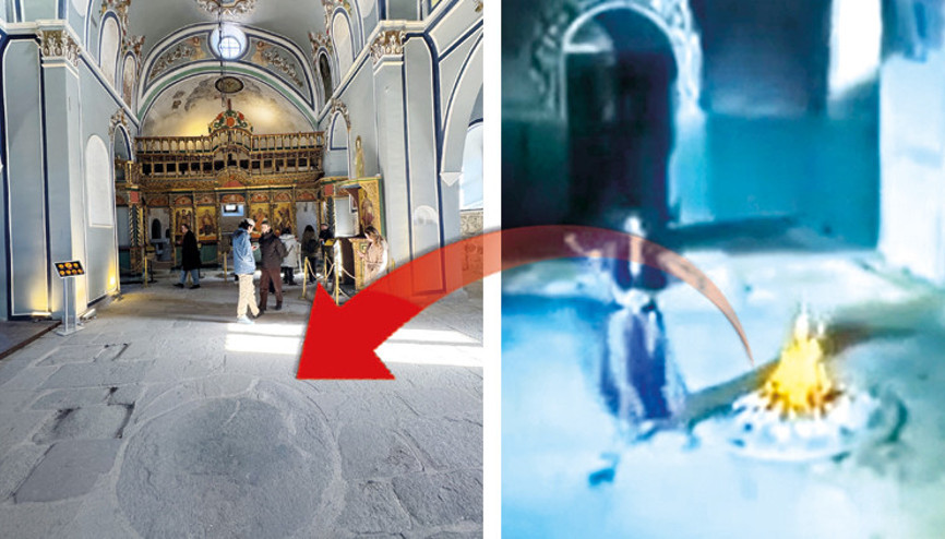 1700 yıllık Aya Elenia Kilisesi’nde ‘Gramofon Avrat’ izi 1700 yıllık Aya Elenia Kilisesi’nde ‘Gramofon Avrat’ izi