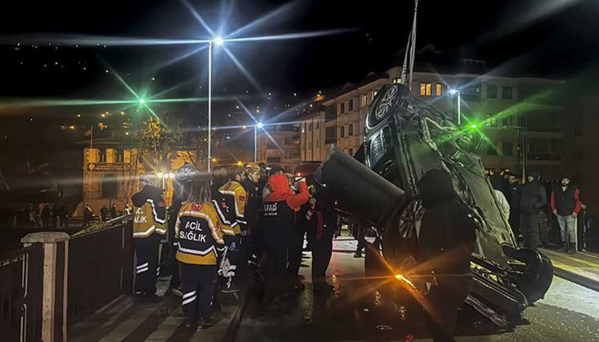 Otomobil nehre düştü: 1 kişi öldü, 1 kişi de yaralandı