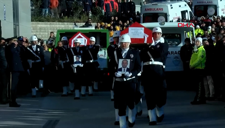Kahraman şehitlerimize veda...