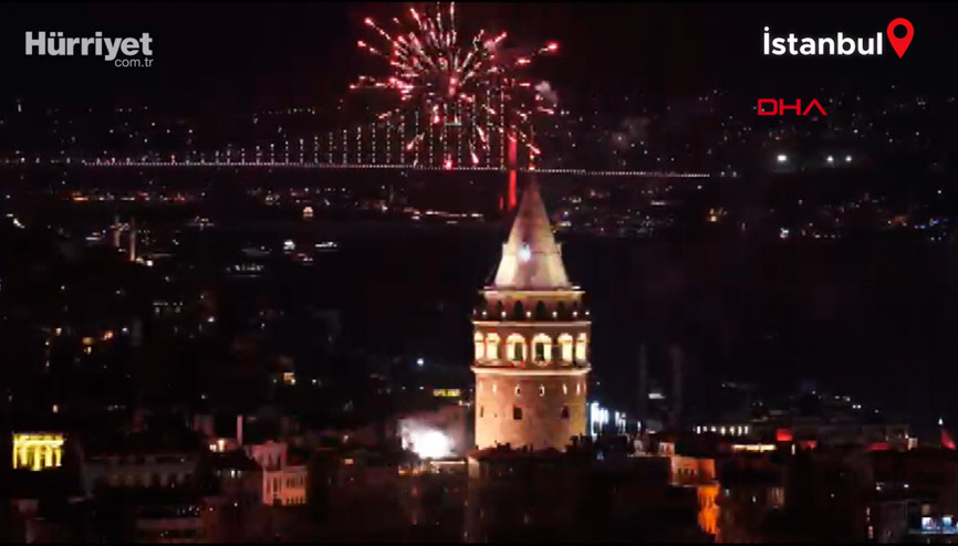 Türkiyenin dört bir yanında yeni yıl coşkusu