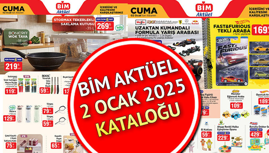 SATIŞTA YENİ YIL BİM KATALOĞU🔔 BİM AKTÜEL ÜRÜNLER 2 OCAK 2026 BU CUMA (BİM İNDİRİMLİ ÜRÜNLER BROŞÜRÜ ) | Bim aktüel bu hafta cuma ürünleri neler