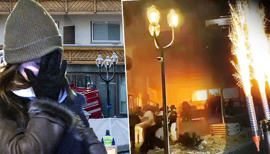 İsviçrede facia geliyorum demiş: Yangının çıkış görüntüsü ortaya çıktı... Her şey saniyeler içinde alev aldı