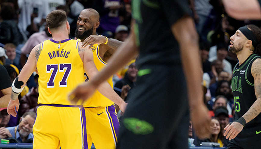 LeBron ile Doncic 30ar sayı attı, Lakers deplasmanda kazandı