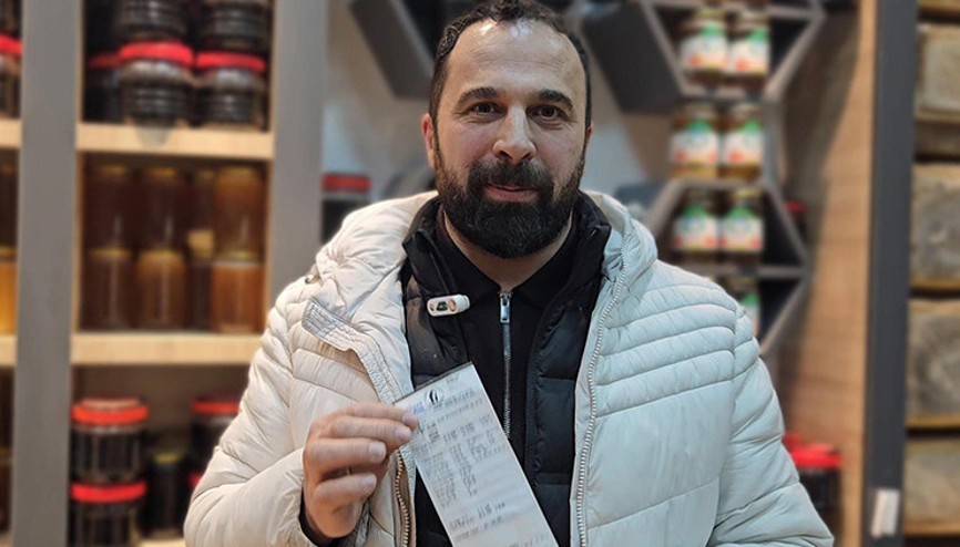 Ardahanlı vatandaş gelen doğal gaz faturası ile şok oldu
