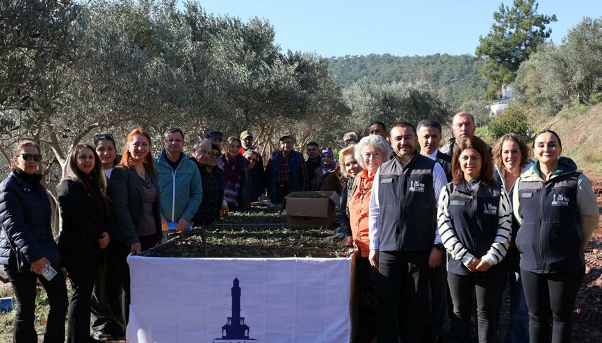 Mendereste kadın üreticilere salep fidanı desteği