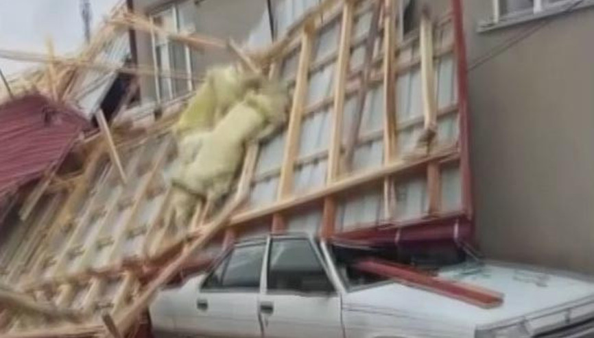 Konyada fırtına etkili oldu