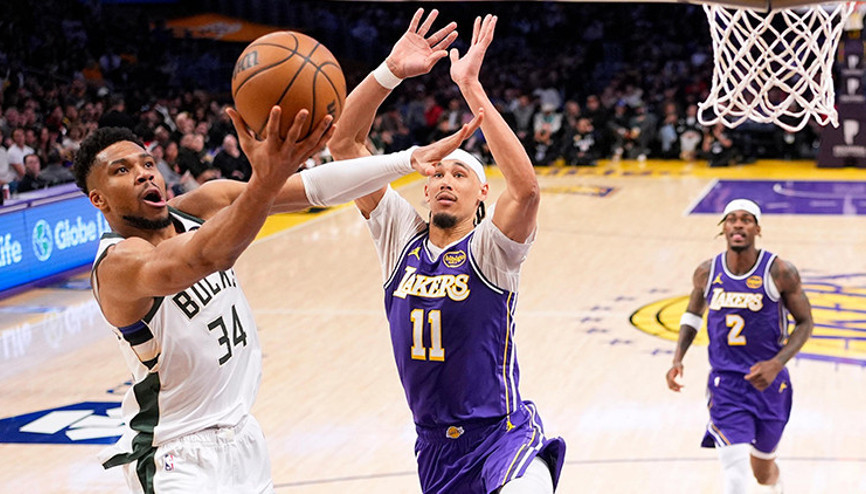 Bucks, Lakers deplasmanında Antetokounmpo ile kazandı