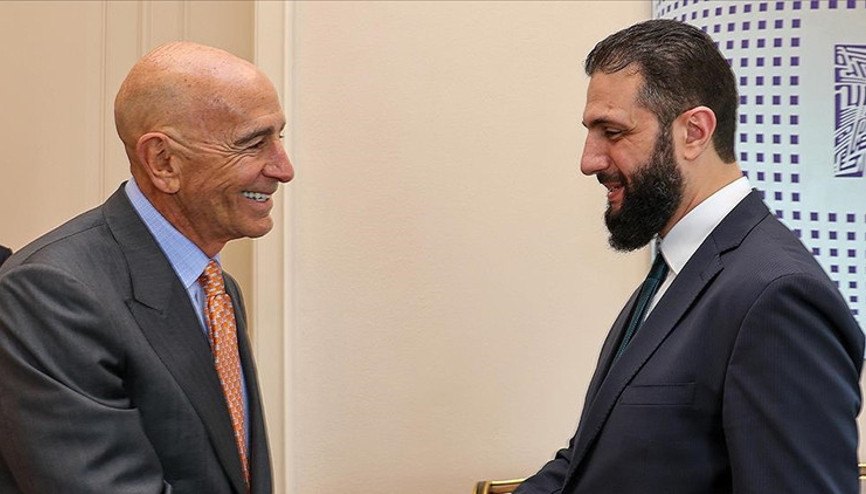 Suriye Cumhurbaşkanı Şara, ABD temsilcisi Barrack ile görüştü