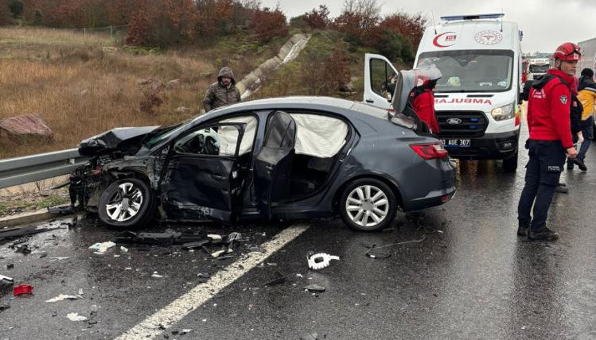 İzmir-İstanbul Otoyolunda zincirleme kaza: 1 ölü, 10 yaralı