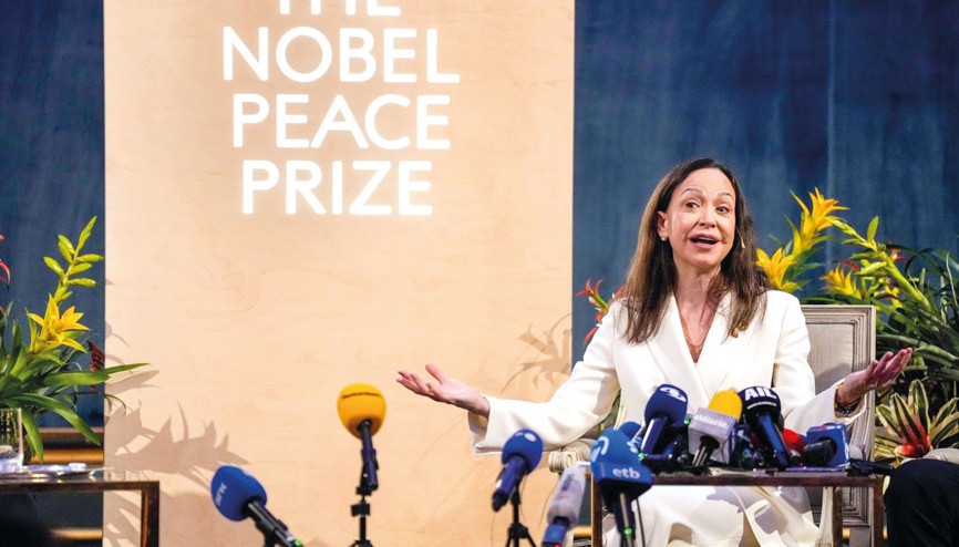 Nobel Komitesi’nden Machado’ya... ‘Ödülü Trump’a devredemezsin’