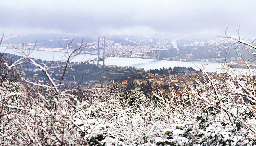 İstanbul’da kar manzaraları