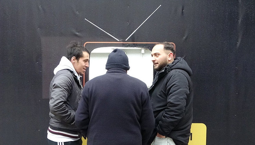 İnşaat şirketinden ilginç jest: Kimse bakmadan geçemiyor | Bu tam bir Karadeniz zekası