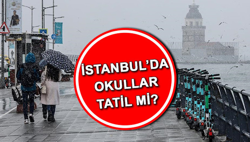 İstanbulda bugün (14 Ocak) okullar tatil mi Bugün İstanbulda okullar tatil oldu mu, okul var mı, kar tatili açıklaması geldi mi