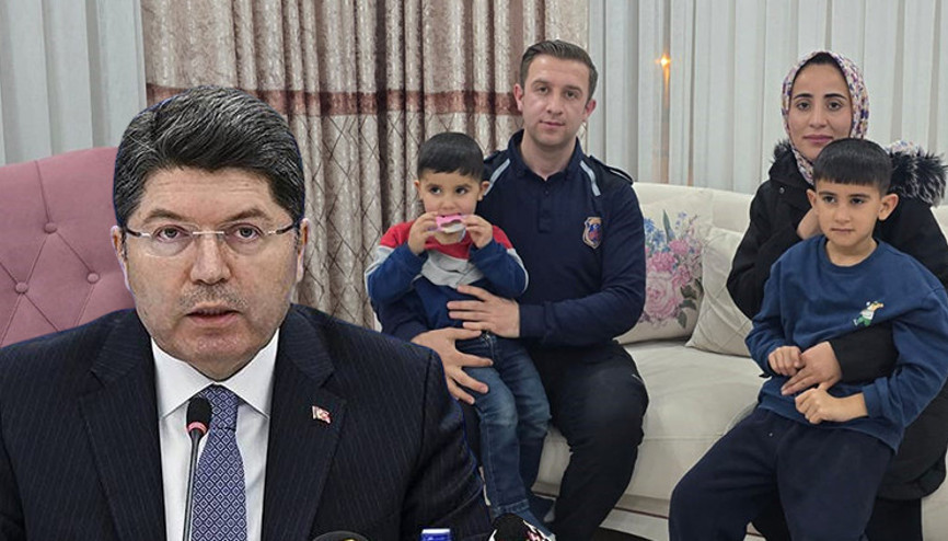 Cezaevi personeli, anne ve iki çocuğunu evinde misafir etti | Bakan Tunçtan anlamlı davranışa tebrik