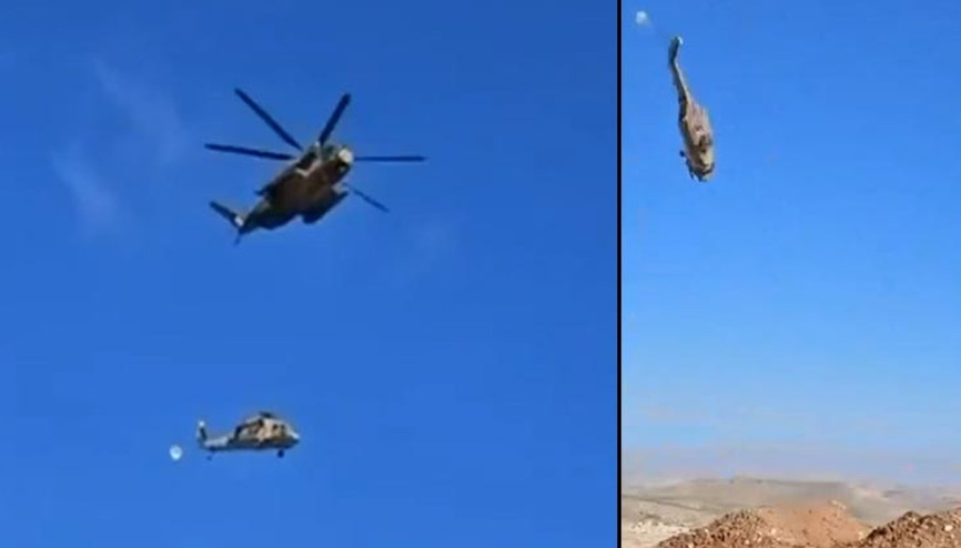 Halat koptu: İsrail helikopteri yere çakıldı