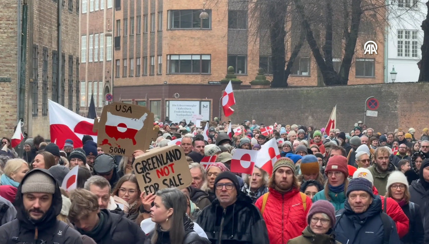 Danimarka’da, Grönland’a destek gösterisi düzenlendi