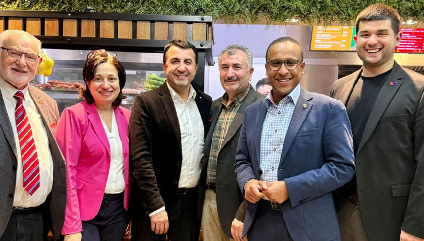 SPD’li aday Türk esnafları ziyaret etti