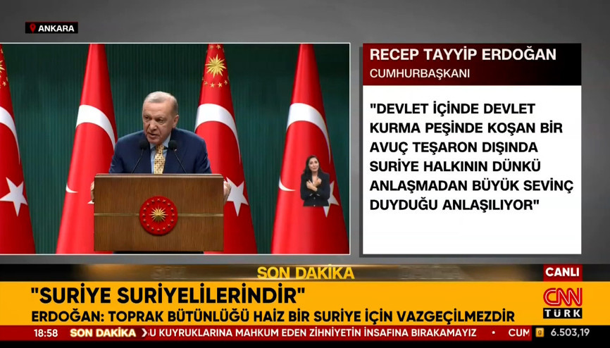 Cumhurbaşkanı Erdoğandan Kabine Toplantısı sonrası önemli açıklamalar