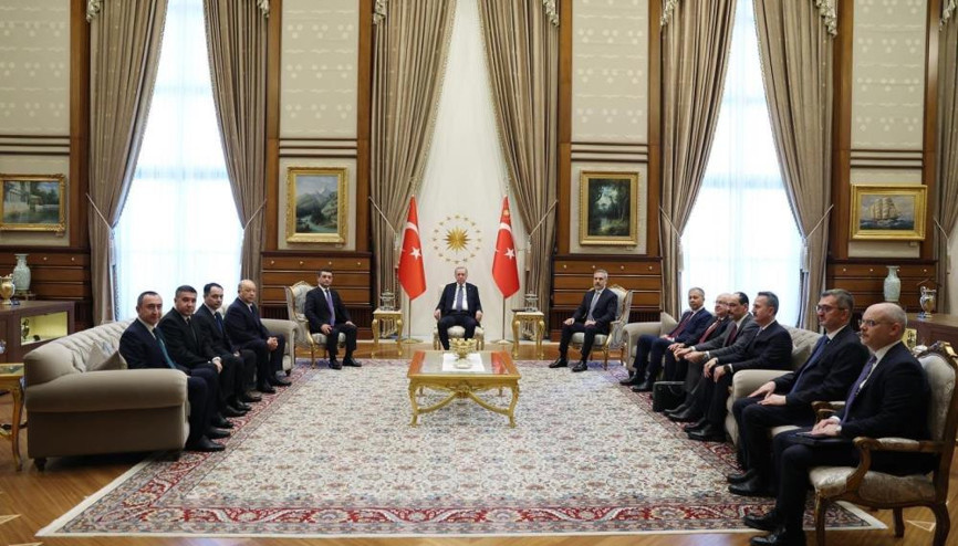 Cumhurbaşkanı Erdoğan, Özbekistan heyetini kabul etti