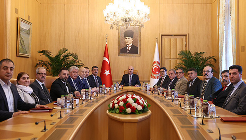 TBMM Başkanı Kurtulmuş, Ezidi heyetini kabul etti