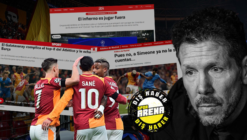 İspanya, Atletico Madridin Galatasaray maçını konuşuyor Cehennemde mucizevi 1 puan Simeonenin hesapları tutmuyor