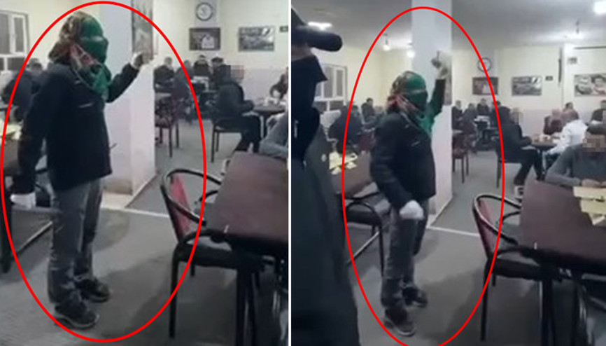 Kahvehanede terör örgütü propagandası yapan ve eylem çağrısında bulunan şüpheli yakalandı Kahvehanede terör örgütü propagandası yapan ve eylem çağrısında bulunan şüpheli yakalandı