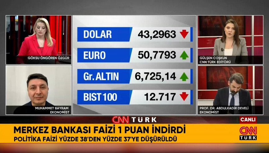 Merkez Bankası faiz kararını açıkladı