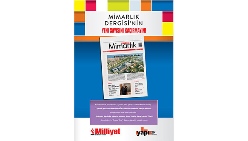 Milliyet Mimarlık Dergisi’nin 60. Sayısı Bu Pazar Bayilerde