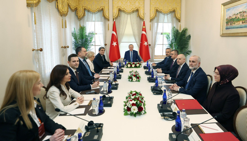 Cumhurbaşkanı Erdoğan, Balkan Barış Platformu üyelerini kabul etti Cumhurbaşkanı Erdoğan, Balkan Barış Platformu üyelerini kabul etti