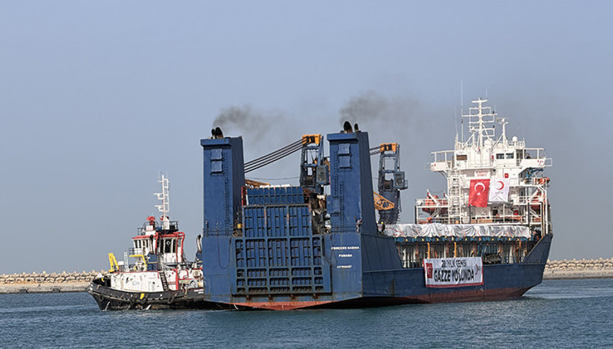 Türk Kızılayının yardım gemisi Gazze yolunda