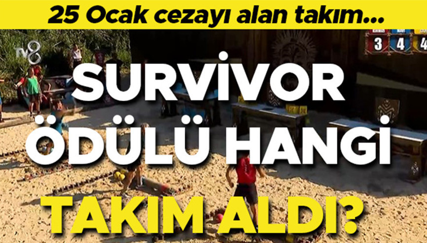 SURVİVORDA ÖDÜLÜ KİM KAZANDI 25 OCAK 2026 PAZAR (SARI-KIRMIZI-MAVİ TAKIM)| Dün akşam Survivor son bölüm ödül oyununu hangi takım kazandı, kim ceza aldı İşte Ünlüler Gönüllüler 2026 Survivor ödül oyununu kazanan takım