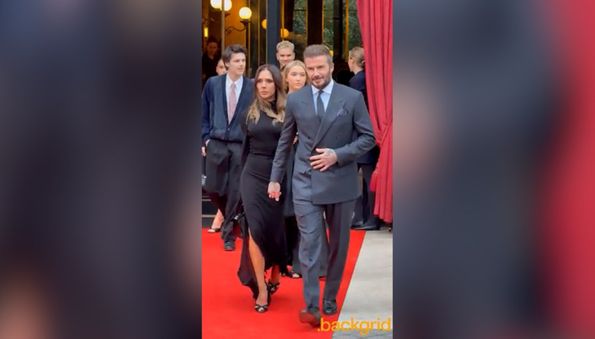Beckham ailesi, Paris’te görüntülendi