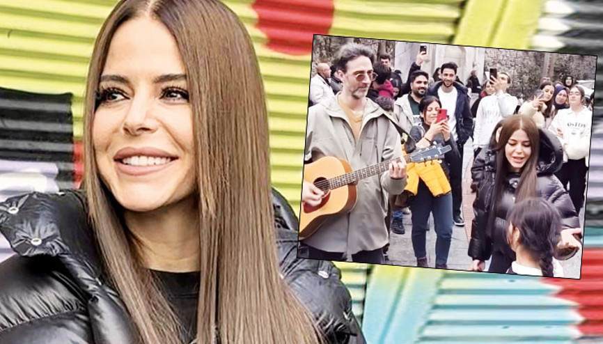 Konser öncesi sokakta prova