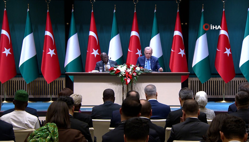Cumhurbaşkanı Erdoğan: Nijerya ile ticaret hacmi hedefimiz 5 milyar dolar