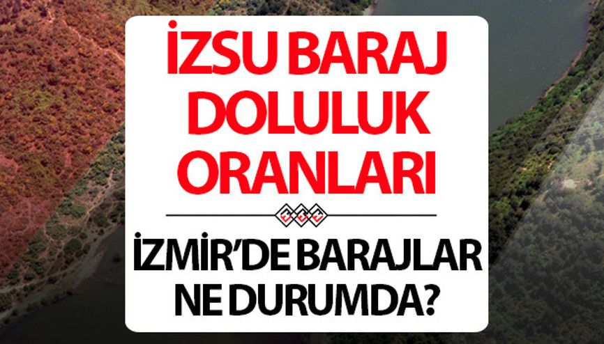 İZSU İZMİR BARAJ DOLULUK ORANLARI 7 ŞUBAT | İZSU Baraj doluluk oranı yüzdesi kaç oldu