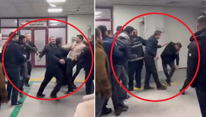 Diyarbakırda hastanenin acil servisinde bıçaklı, tekmeli ve yumruklu kavga