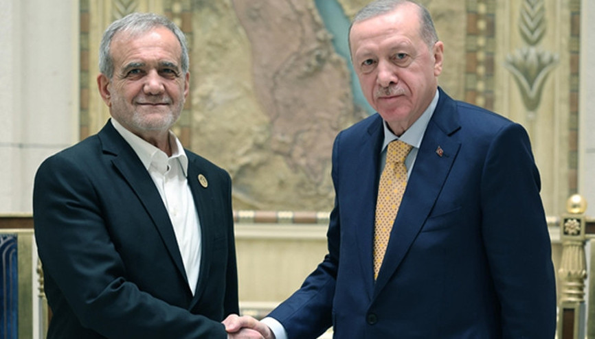 Cumhurbaşkanı Erdoğan, İran Cumhurbaşkanı Pezeşkiyan ile görüştü