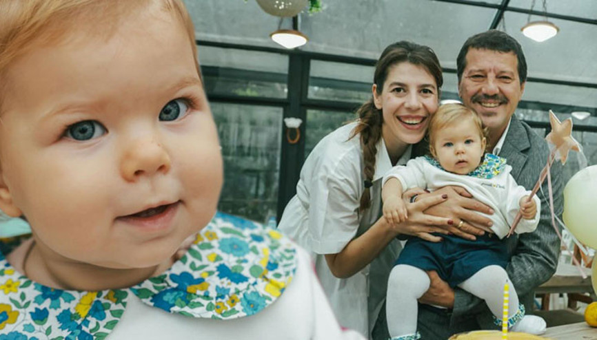 Ünlü çiftin mutlu günü... Canım kızım 1 yaşında