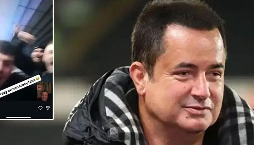 Acun Ilıcalı deplasmandaki taraftarı görüntülü aradı, tribünler coştu