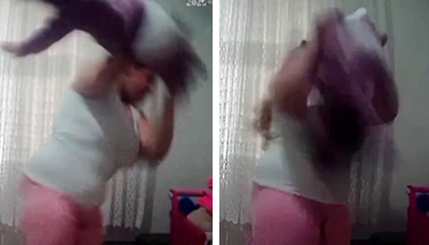 Bebeğine şiddet uygulayan anne hakim karşısına çıktı Görüntüleri reddetti, bir kez vurdum dedi