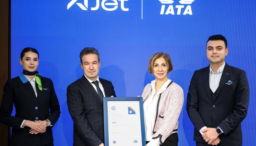 AJet, IATA sertifikasını aldı