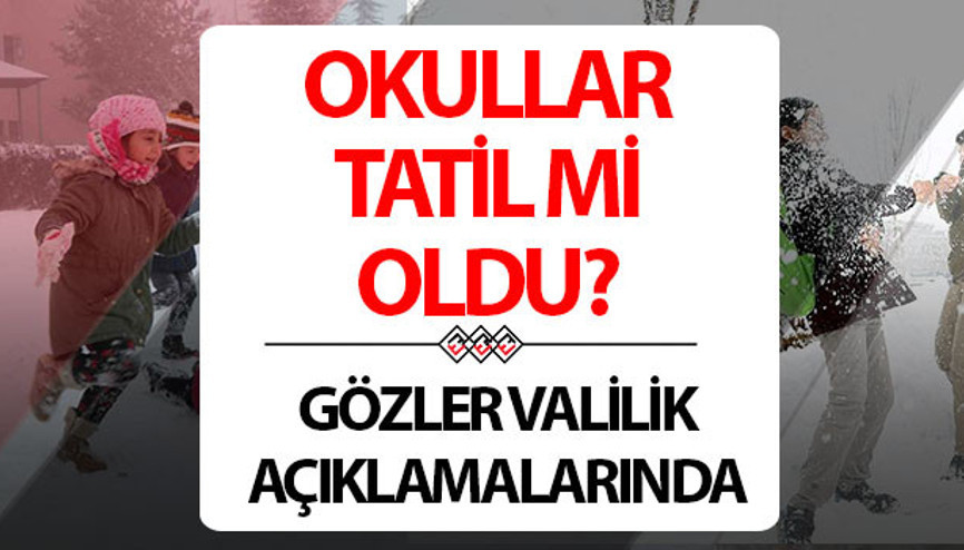 Bugün okullar tatil mi 4 Şubat 2026 Çarşamba son dakika | Bugün okullar tatil edildi mi, nerelerde okullar tatil Bitlis, Ardahan, Ağrı, Artvin, Erzurum, Karsta okullar tatil oldu mu, okul var mı Gözler valiliklerin kar tatili açıklamalarında