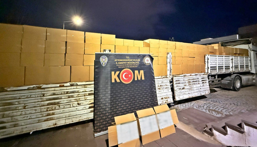 7,2 milyon makaron ele geçirildi 7,2 milyon makaron ele geçirildi