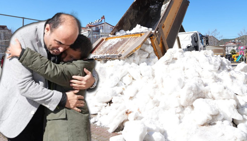 Kar yağmayan ilçeye kar sürprizi Babam sağ olsaydı, yapardı dedi: Belediye Başkanı talimatı verdi