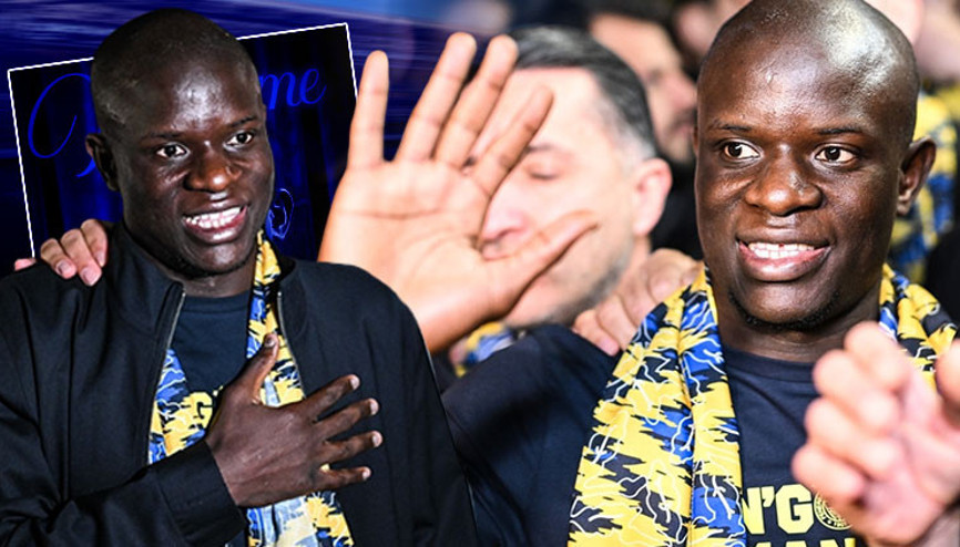 Fenerbahçenin yeni transferi NGolo Kante, İstanbulda Havalimanında coşkulu karşılama