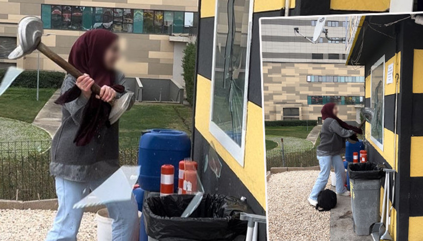 Taksiye alınmayınca ortalığı birbirine katmıştı: Yeni görüntüleri çıktı Başımıza gelen olay, pişmiş tavuğun başına gelmez